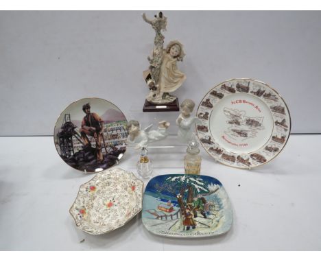 Mixed lot to include Nao figurines, G Armani figurines, collectable plates etc.