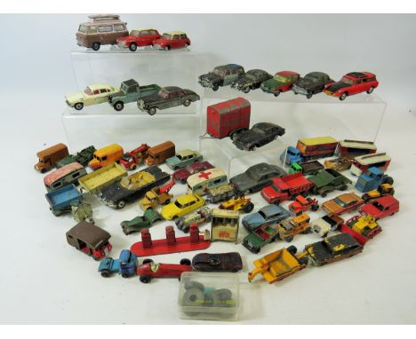 Large Selection of Corgi and Matchbox Vintage Die cast metal models .  All Vintage and heavily playworn.  Some interesting ol