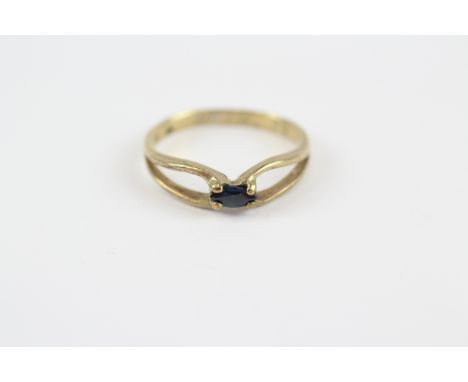 8ct Gold Vintage Sapphire Set Dress Ring (1.6g) 2030912