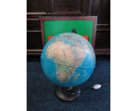 Illuminated Globe plus scrabble game with electronic timer. See photos.  S2