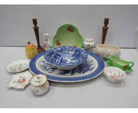 Mixed ceramics lot to include Spode, Carltonware, Aynsley etc.