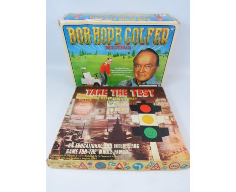 Bob Hope, Radio Controlled Golf game. Boxed and mostly complete, (some clubs missing) plus one other Vintage board game. See 