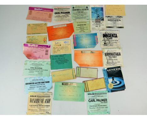 Selection of Venue admission tickets which include Wishbone Ash,  Eagles,  Rolling Stones,  Genesis,  Uriah Heap &amp; Nazare