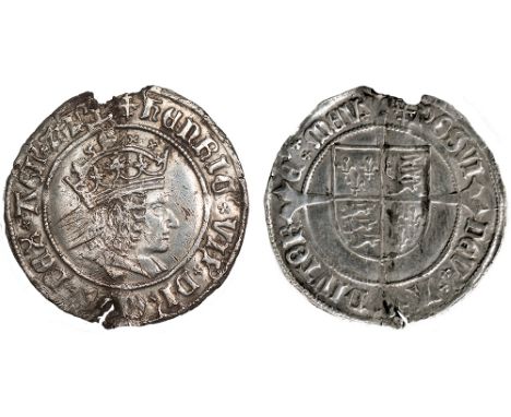 British Coins, Henry VII, groat, profile issue, mm. cross-crosslet (1504-1505), crowned bust r., triple band to crown, rev. l