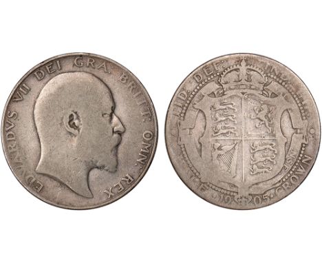 British Coins, Edward VII, halfcrown, 1905, bare head r., rev. crowned shield of arms within Garter (S.3980; ESC.750; Bull 35