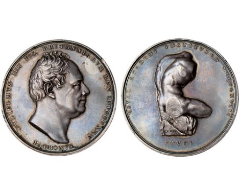 British Commemorative Medals, William IV, Royal Academy of Arts, silver medallion, 1830, by W. Wyon, awarded 1832 to the Scot