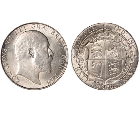 British Coins, Edward VII, halfcrown, 1908, bare head r., rev. crowned shield of arms within Garter (S.3980; ESC.753; Bull 35