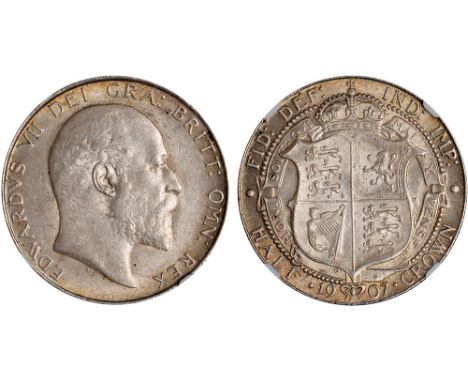 British Coins, Edward VII, halfcrown, 1907, bare head r., rev. crowned shield of arms within Garter (S.3980; ESC.752; Bull 35