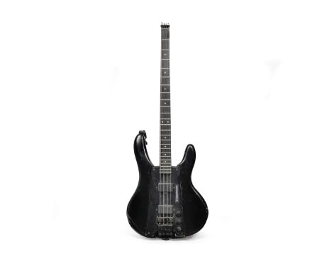 Status Quo: Alan Lancaster's Steinberger L2 Bass Guitar,1983,serial no. 598, early Brooklyn production, wedge-shaped moulded 