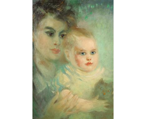 Elizabeth Mary Watt (Scottish 1885-1954) ARRTwo framed oil paintings, signed'Self Portrait' 45cm x 40cm'Self Portrait with Ch