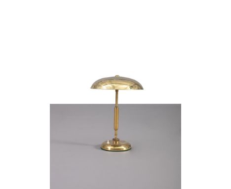DESK LAMP A 1950s Italian brass desk lamp. 40cm (h)