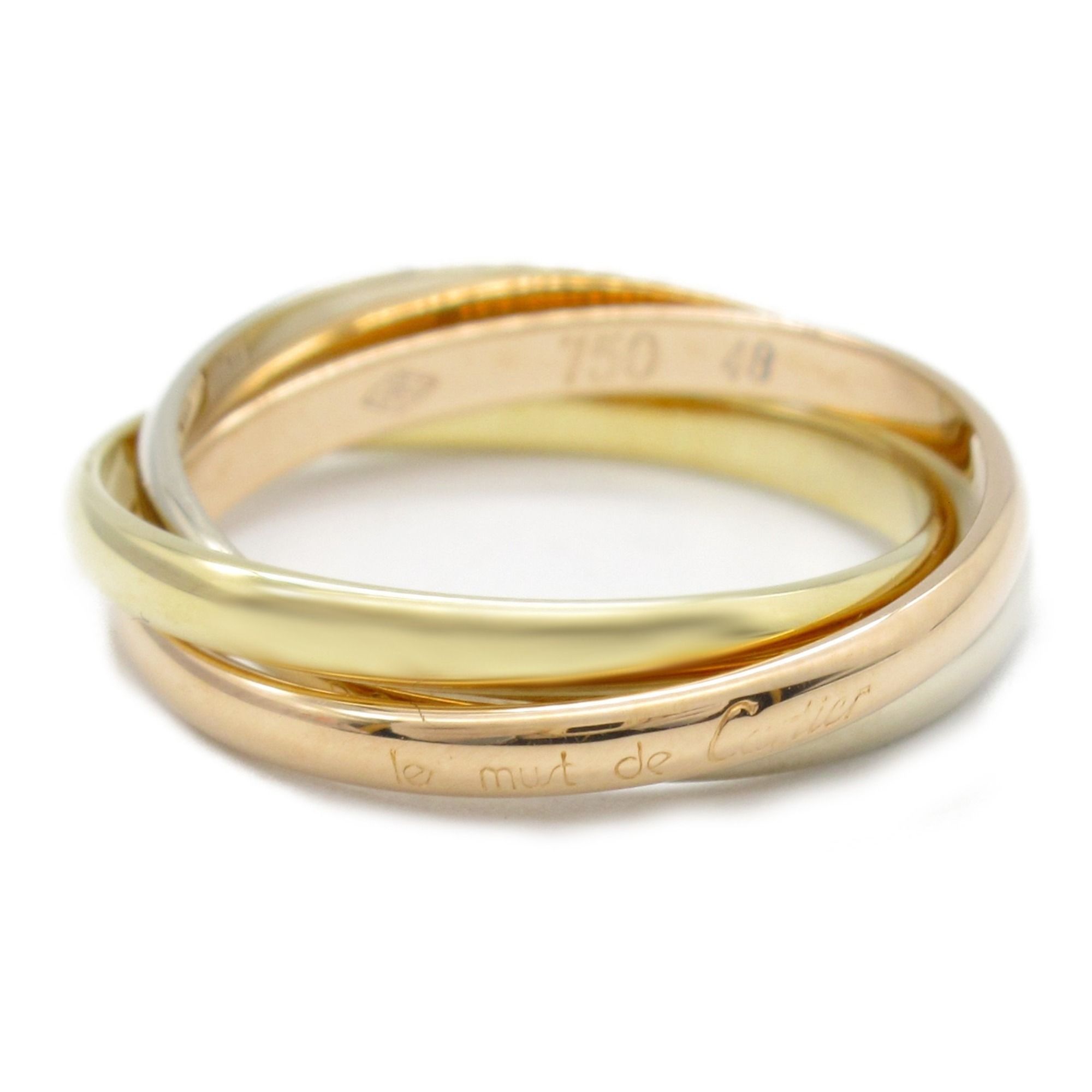 Cartier Trinity Ring 18K (yellow gold) 18KWG (white (pink Women's Gold