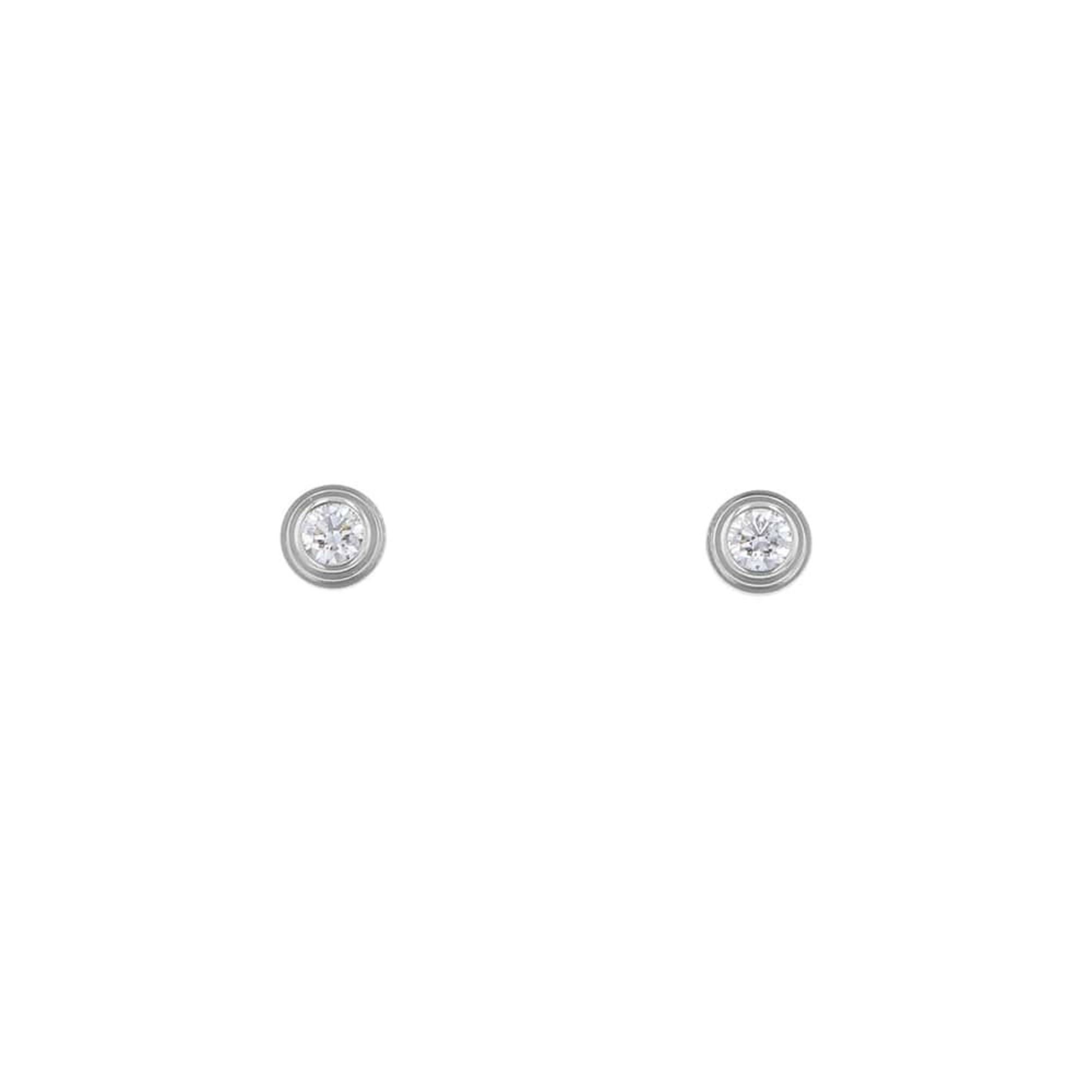 Cartier Earrings, D'Amour XS, 2 Diamonds, 0.08ct total, K18WG B8301213