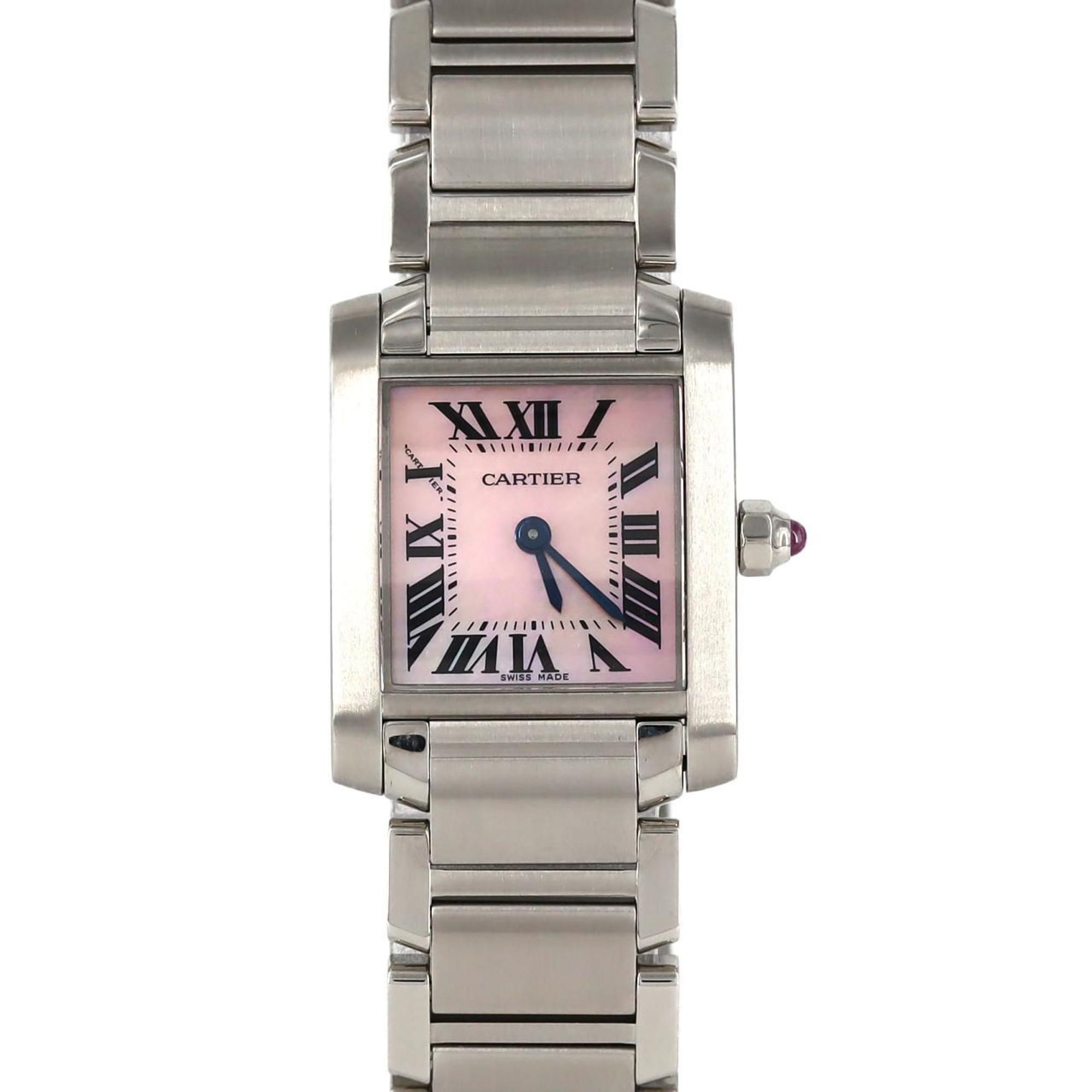 Cartier Tank Francaise SM W51028Q3 SS Wristwatch Quartz