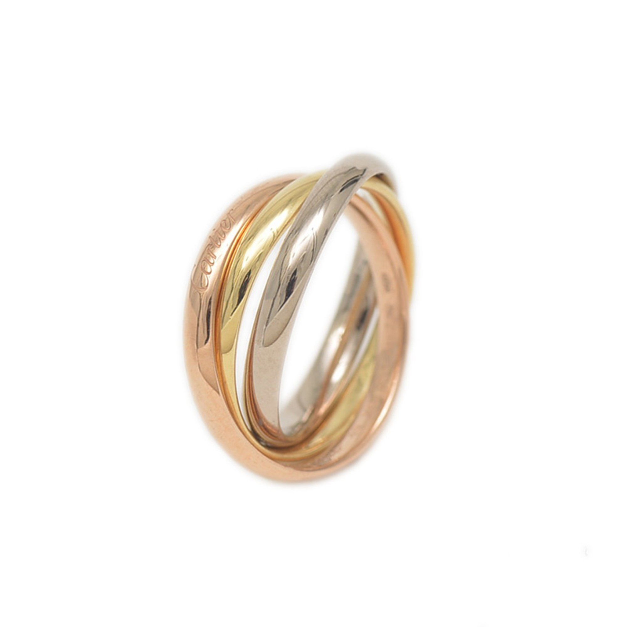 Cartier Trinity Ring SM Three Color K18PG YG WG #49 B42351