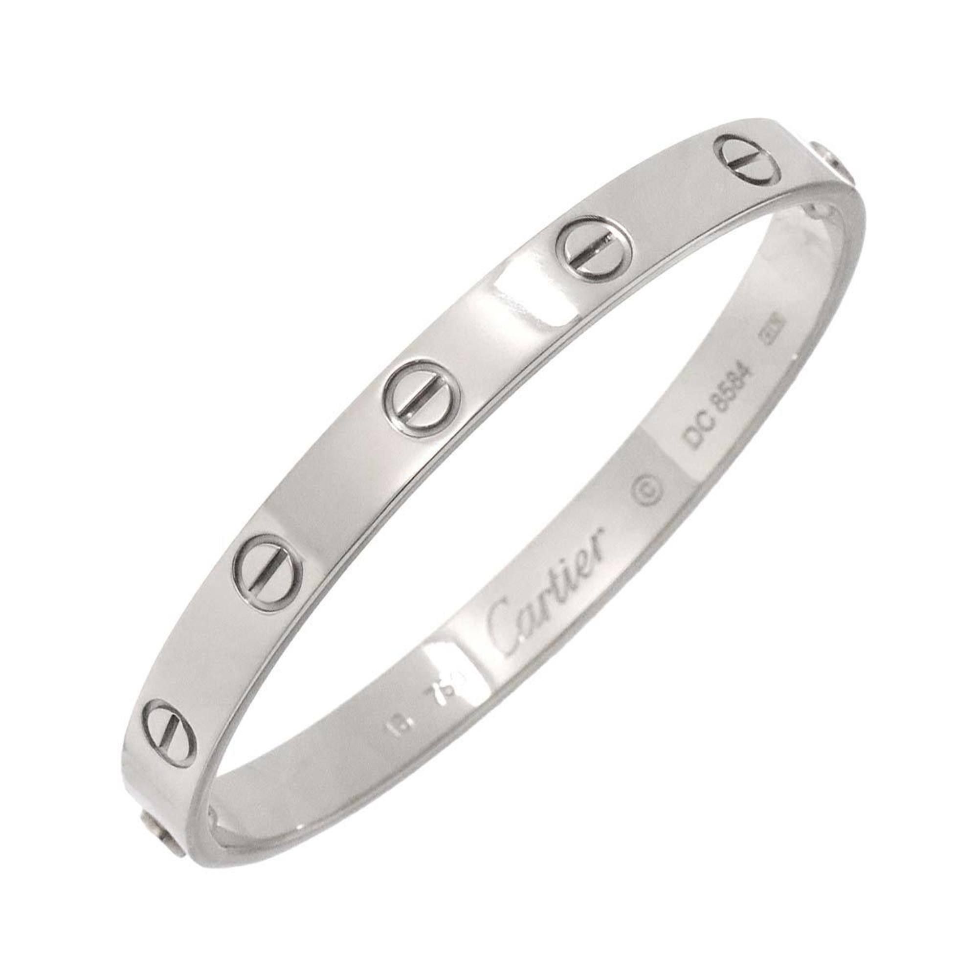 Cartier Love Bracelet #16 K18 WG White Gold 750 Bangle