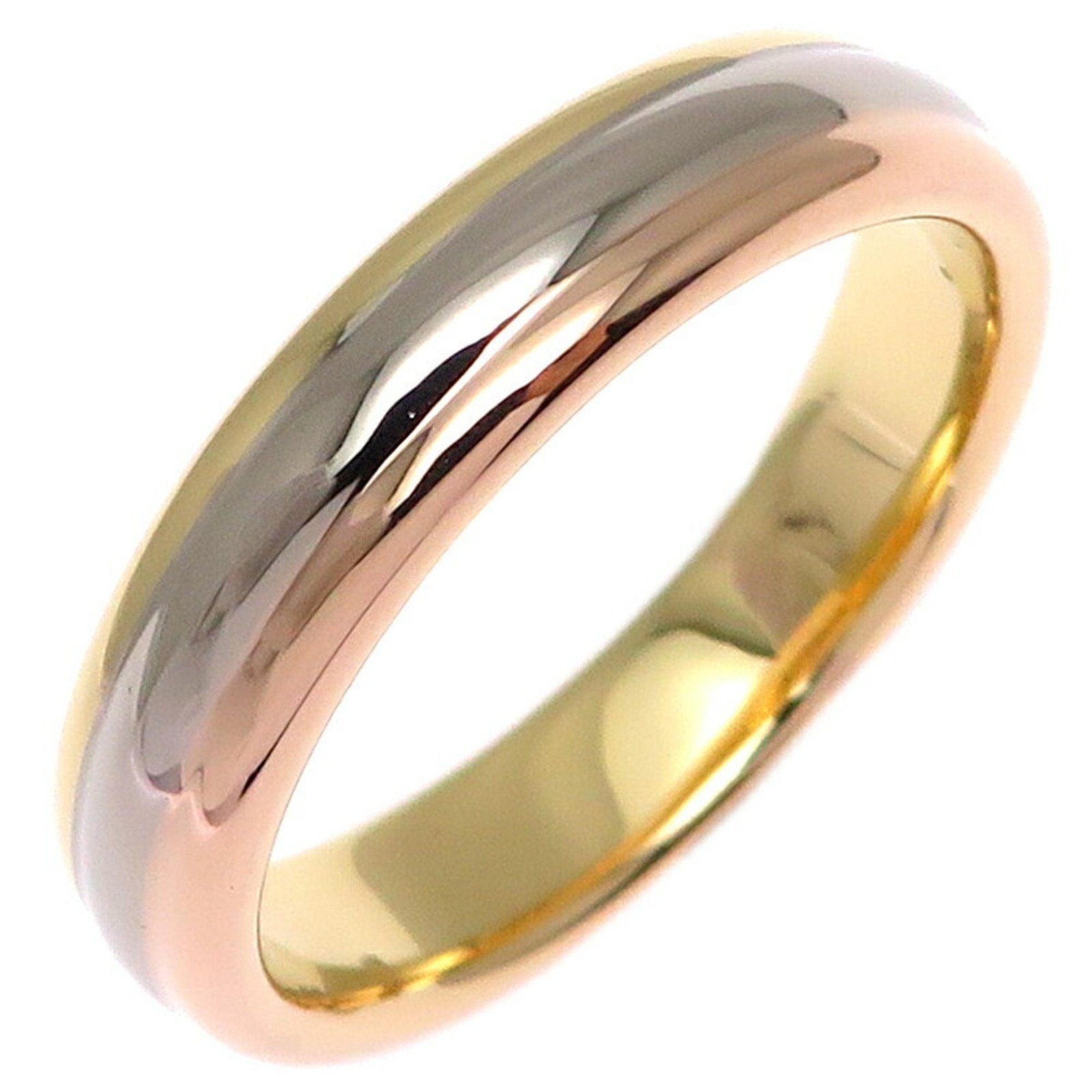 Cartier #52 Trinity Ladies Ring, 750 Yellow Gold, Size 12