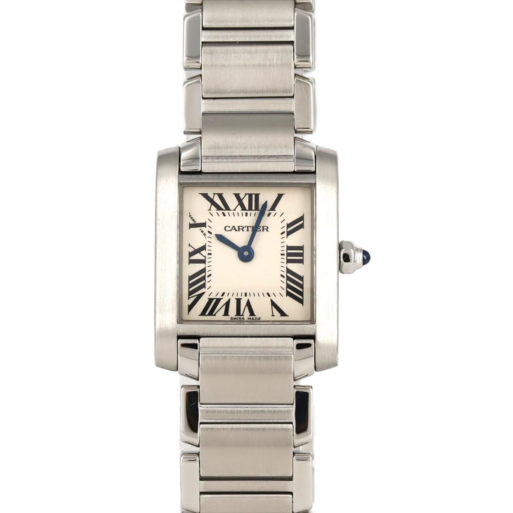 Cartier Tank Francaise SM W51008Q3 SS Wristwatch Quartz