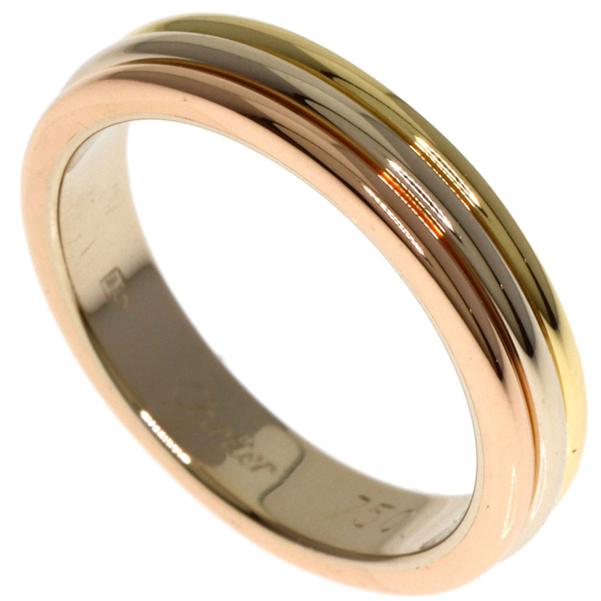 Cartier Three-Color Ring, K18 Yellow Gold, K18WG, K18PG, Women's, CARTIER