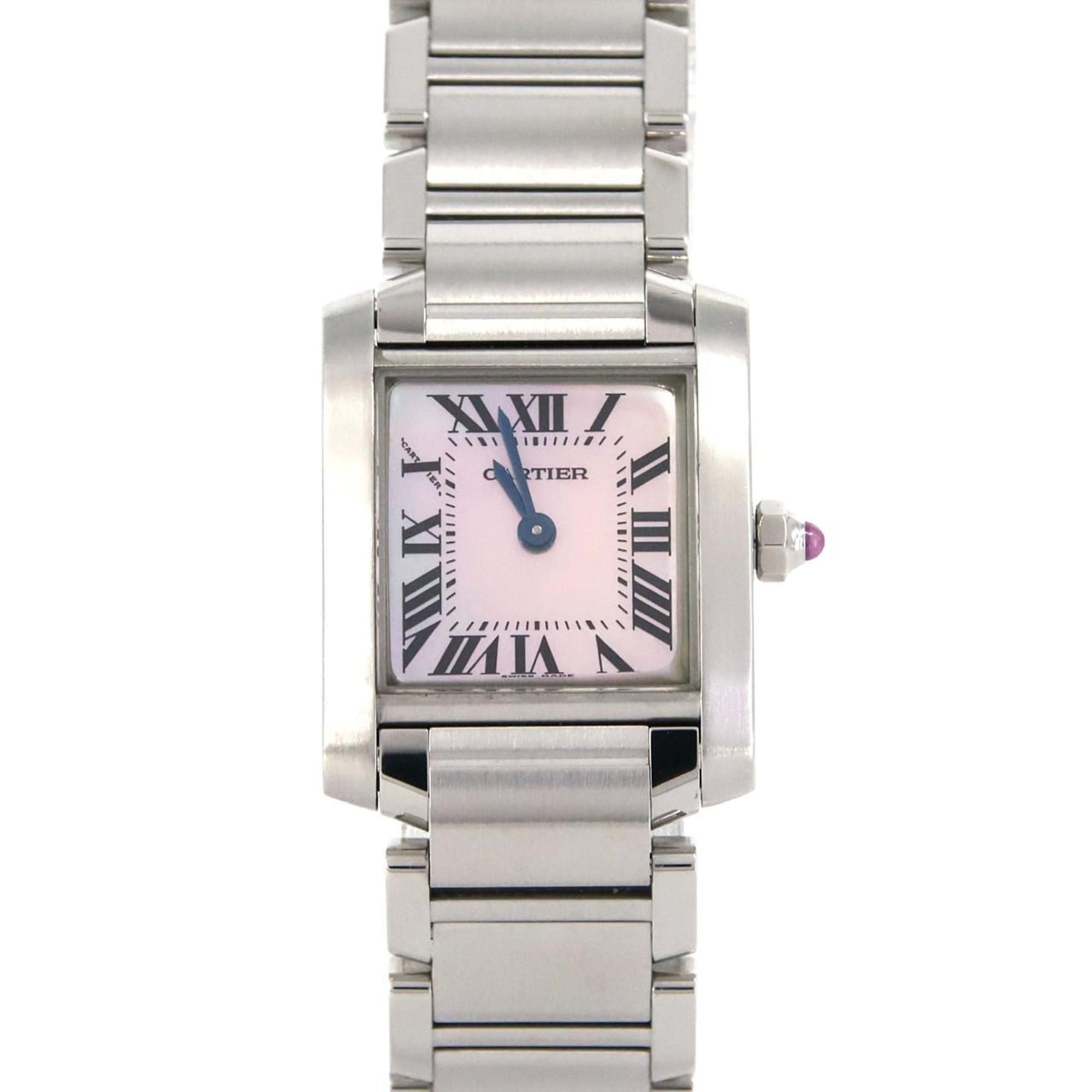 Cartier Tank Francaise SM W51028Q3 SS Wristwatch Quartz