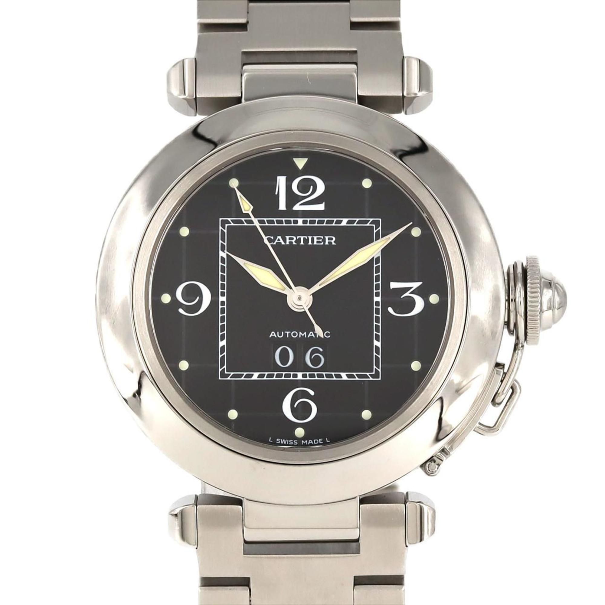 Cartier Pasha C Grande Date W31053M7 SS Wristwatch Automatic