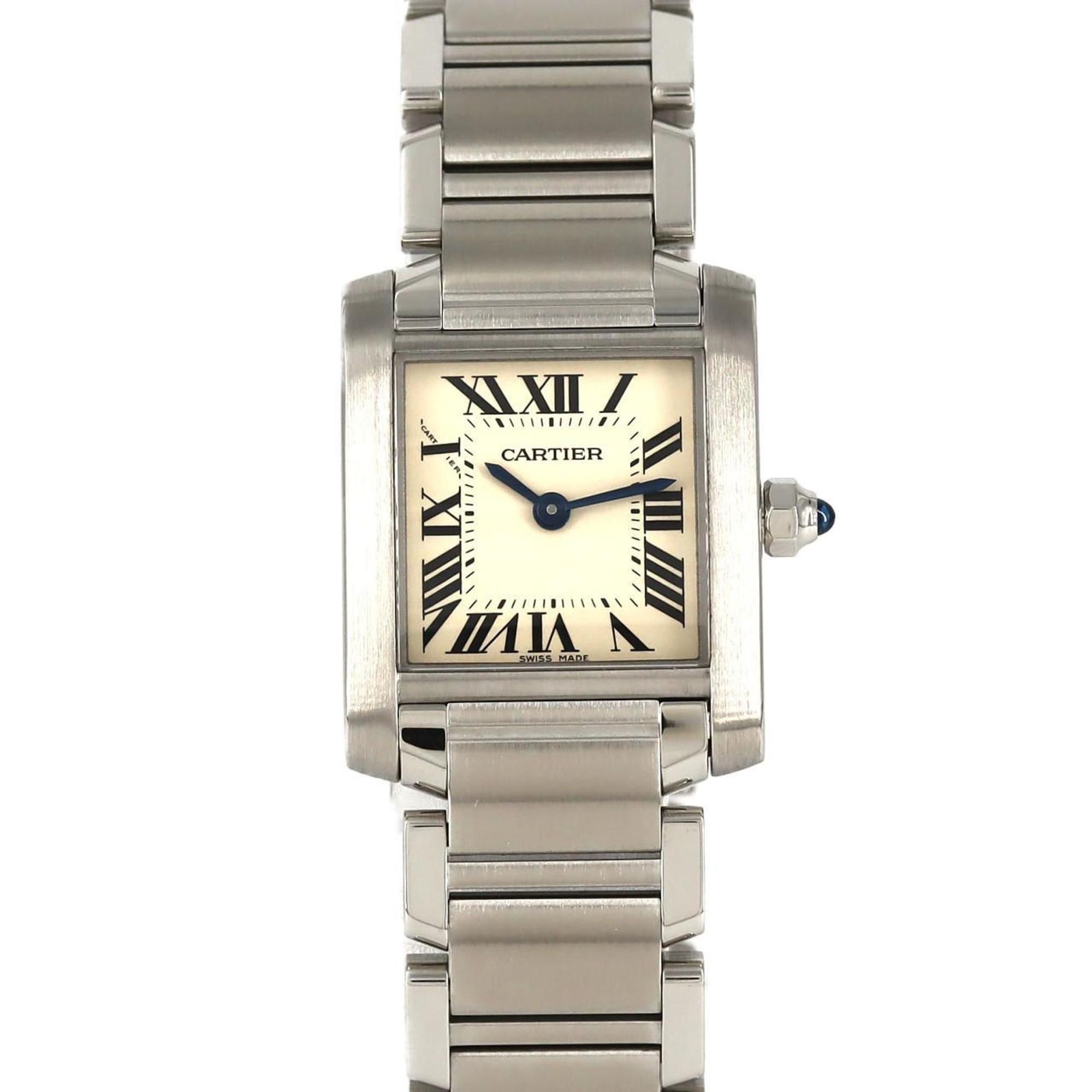 Cartier Tank Francaise SM W51008Q3 SS Wristwatch Quartz