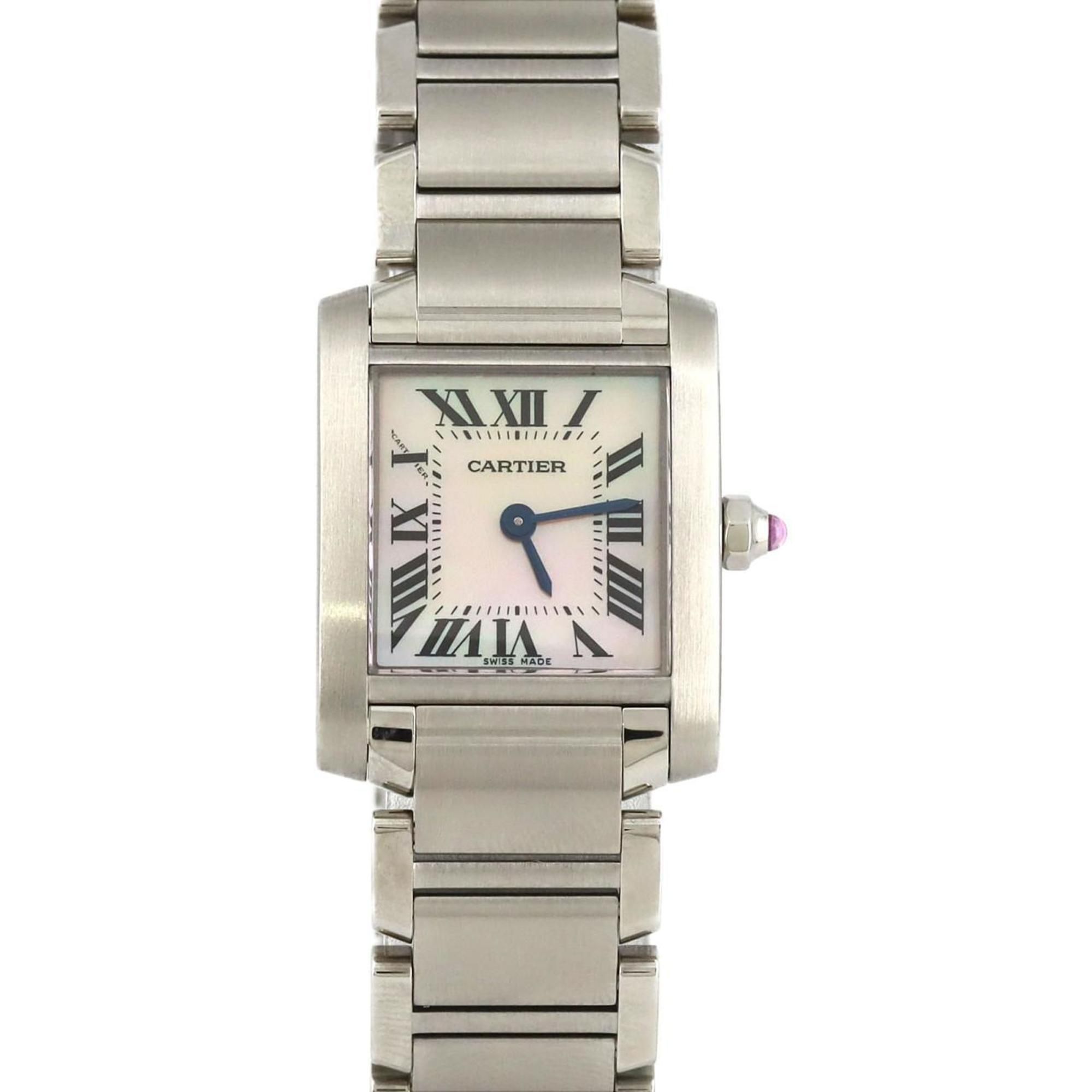 Cartier Tank Francaise SM W51028Q3 SS Wristwatch Quartz