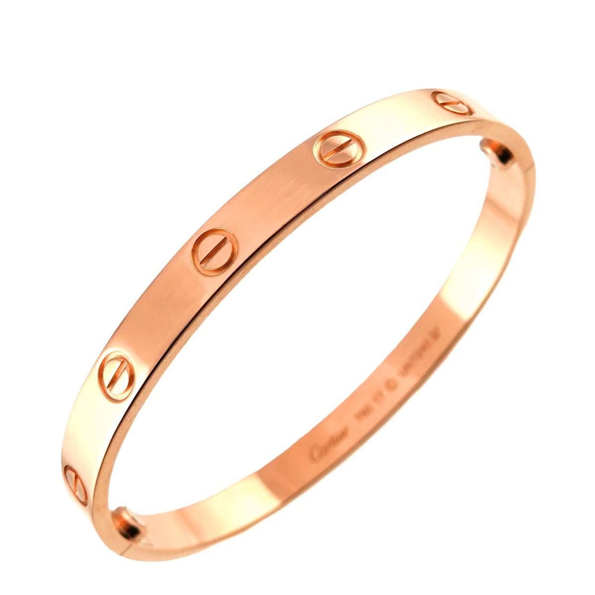 Cartier Love Bracelet #17 K18 PG Pink Gold 750 Bangle