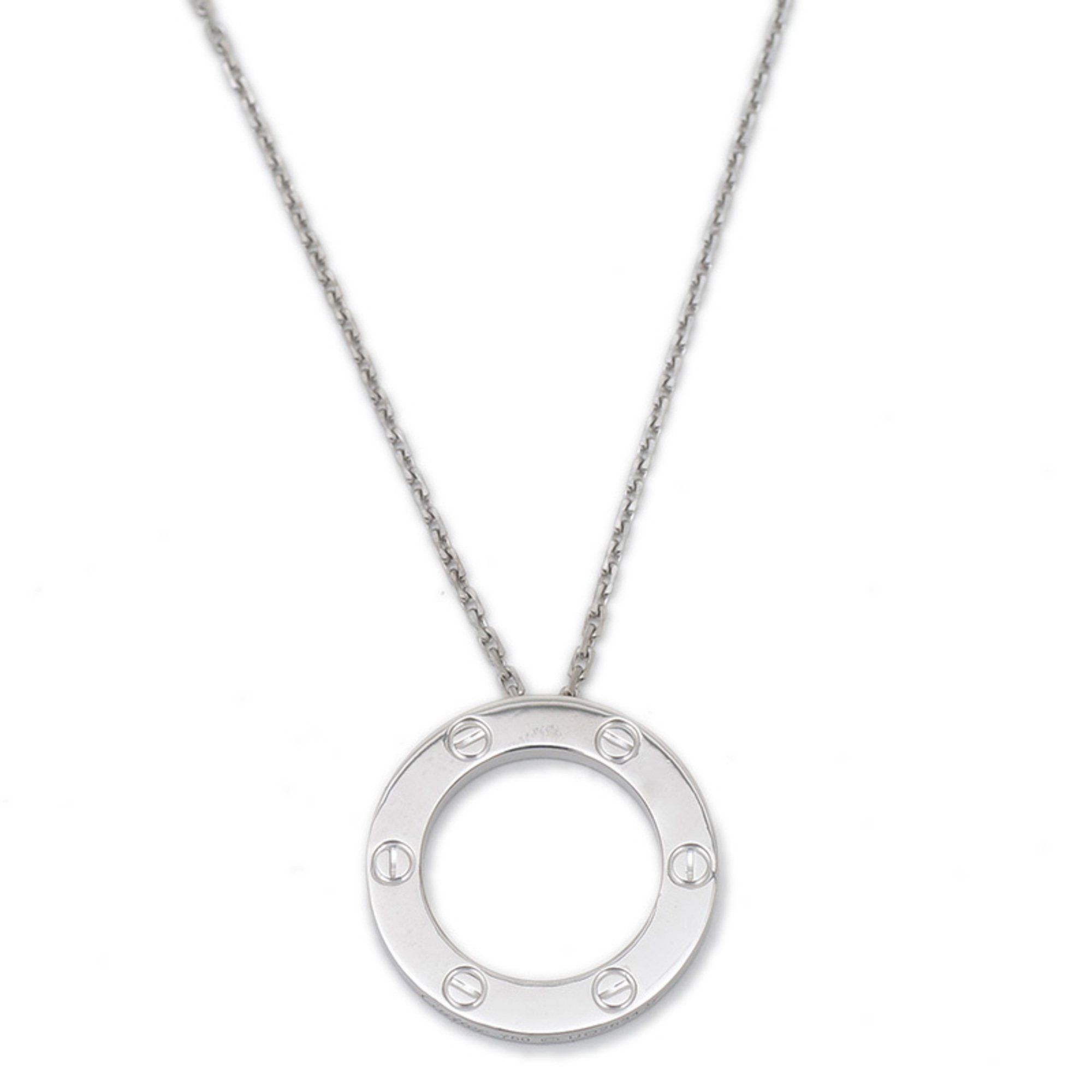 Cartier Love Circle Necklace K18WG