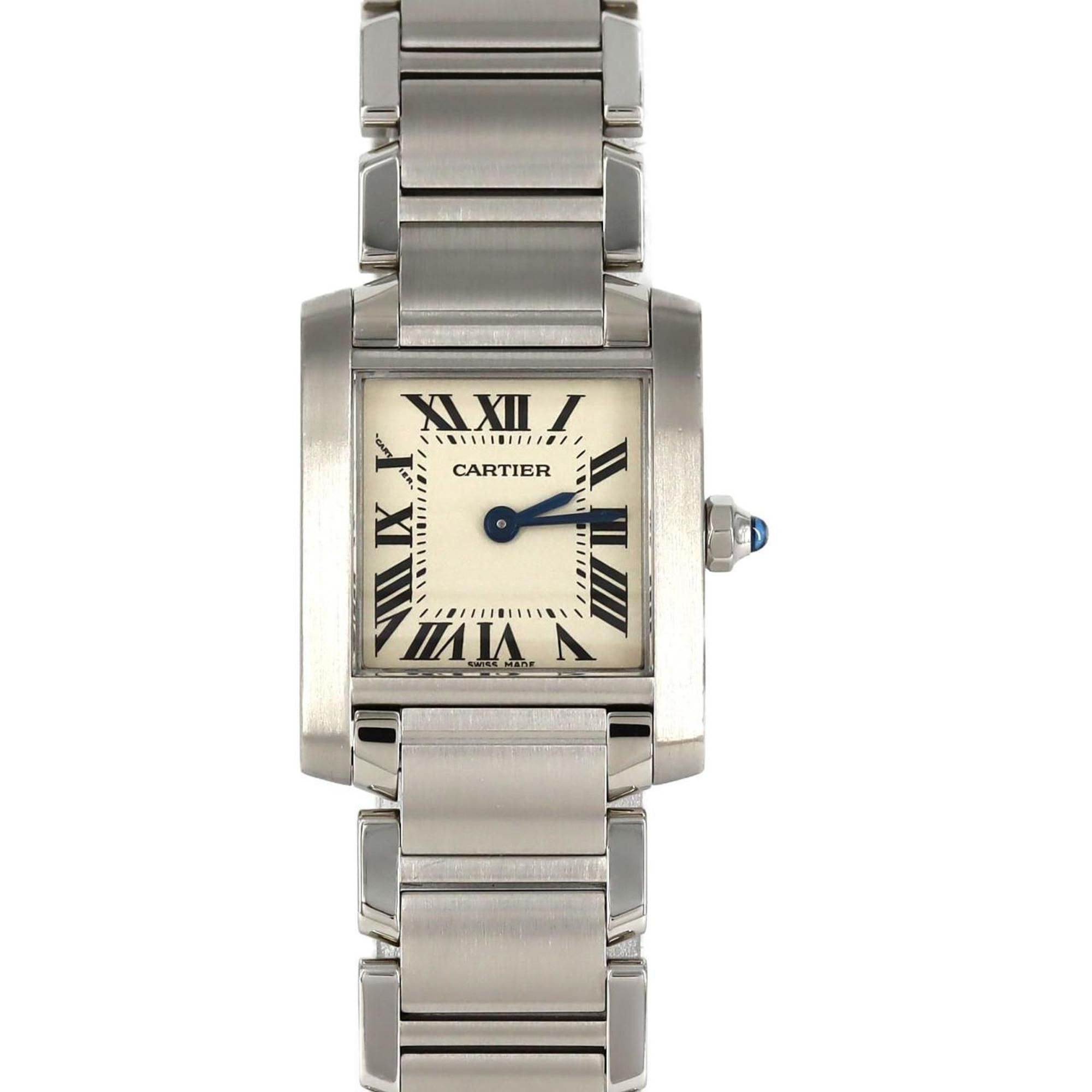 Cartier Tank Francaise SM W51008Q3 SS Wristwatch Quartz