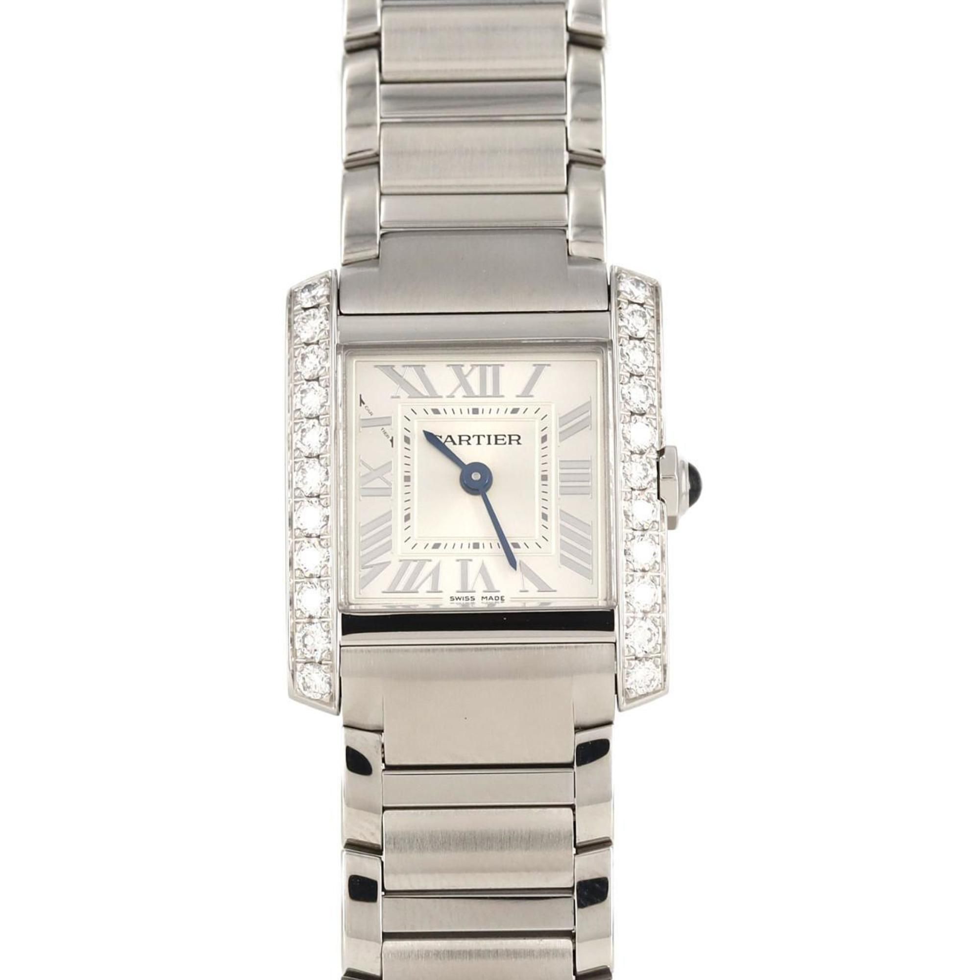 Cartier Tank Francaise SM D W4TA0020 SS Wristwatch Quartz