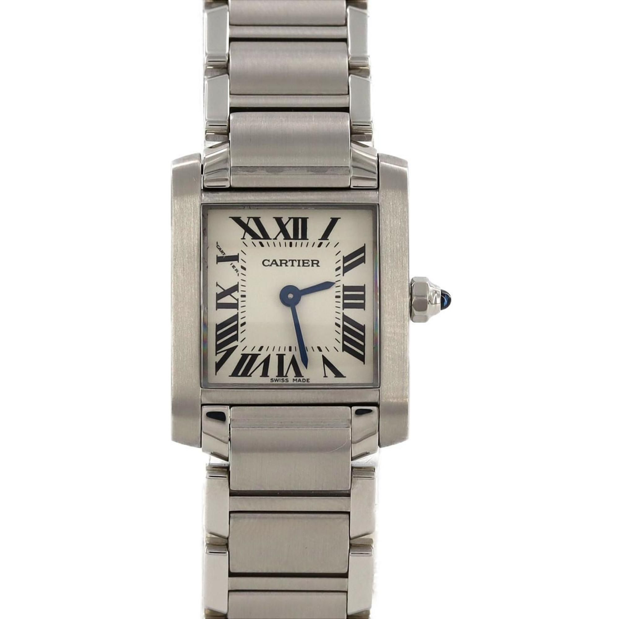 Cartier Tank Francaise SM W51008Q3 SS Wristwatch Quartz