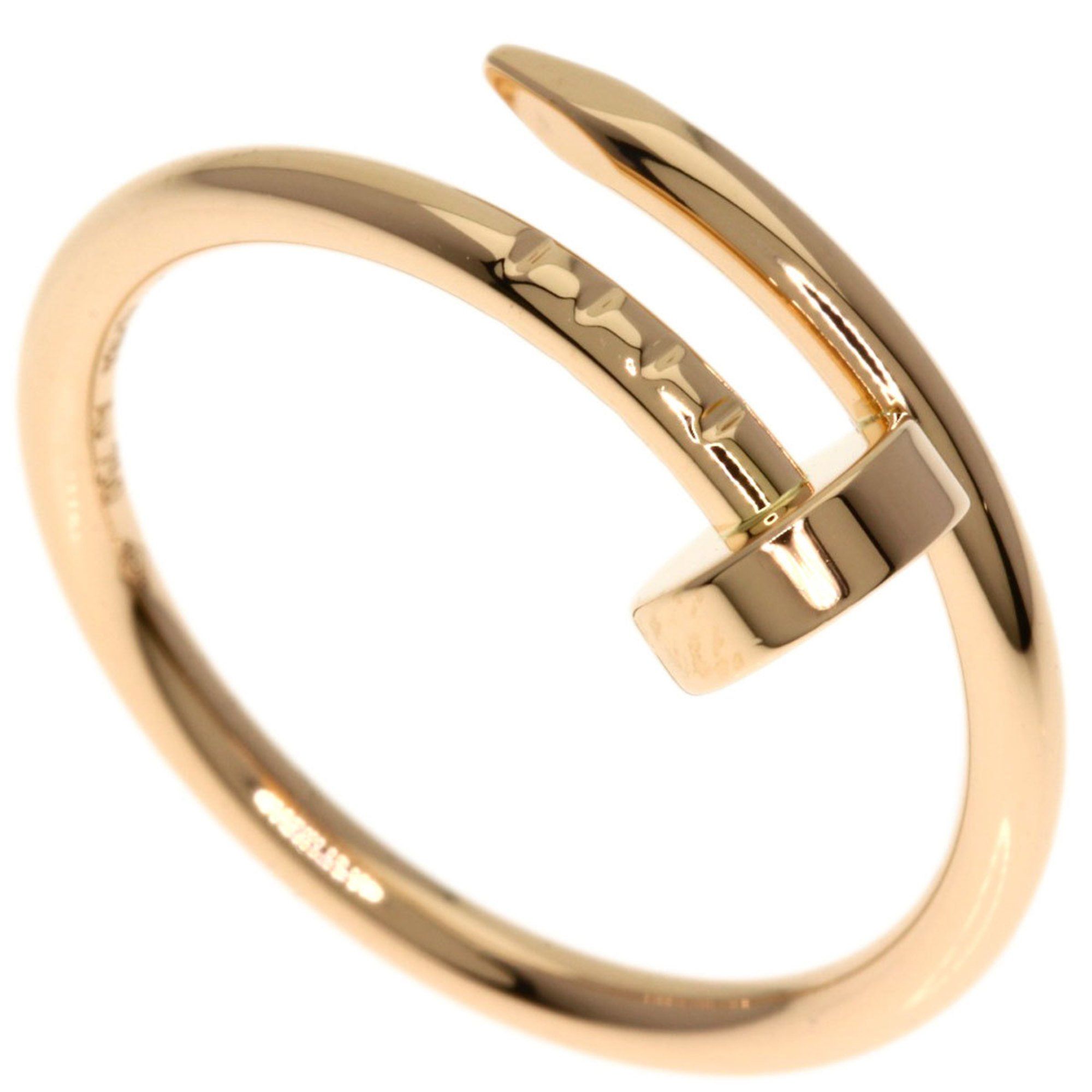 Cartier Juste Uncre Small #51 Ring, 18K Pink Gold, Women's, CARTIER