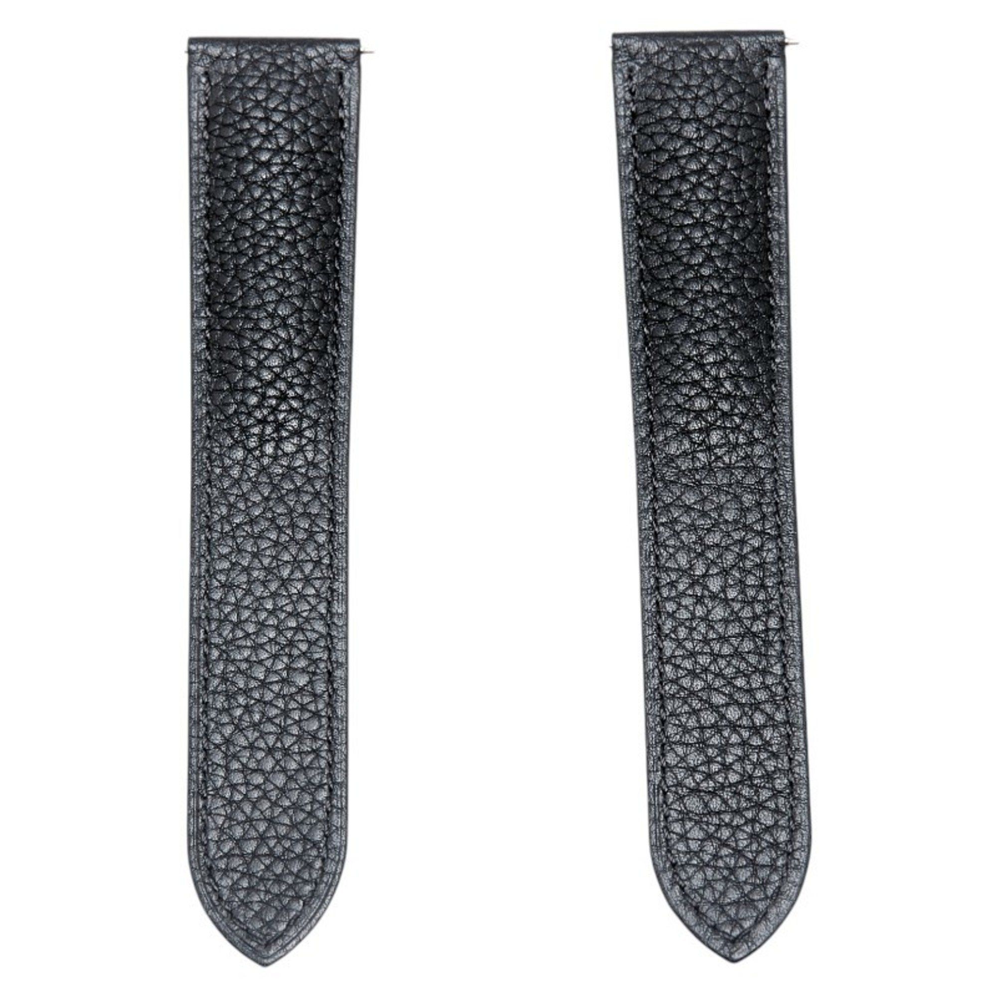 Replacement strap for Cartier watches, black leather band, women, CARTIER
