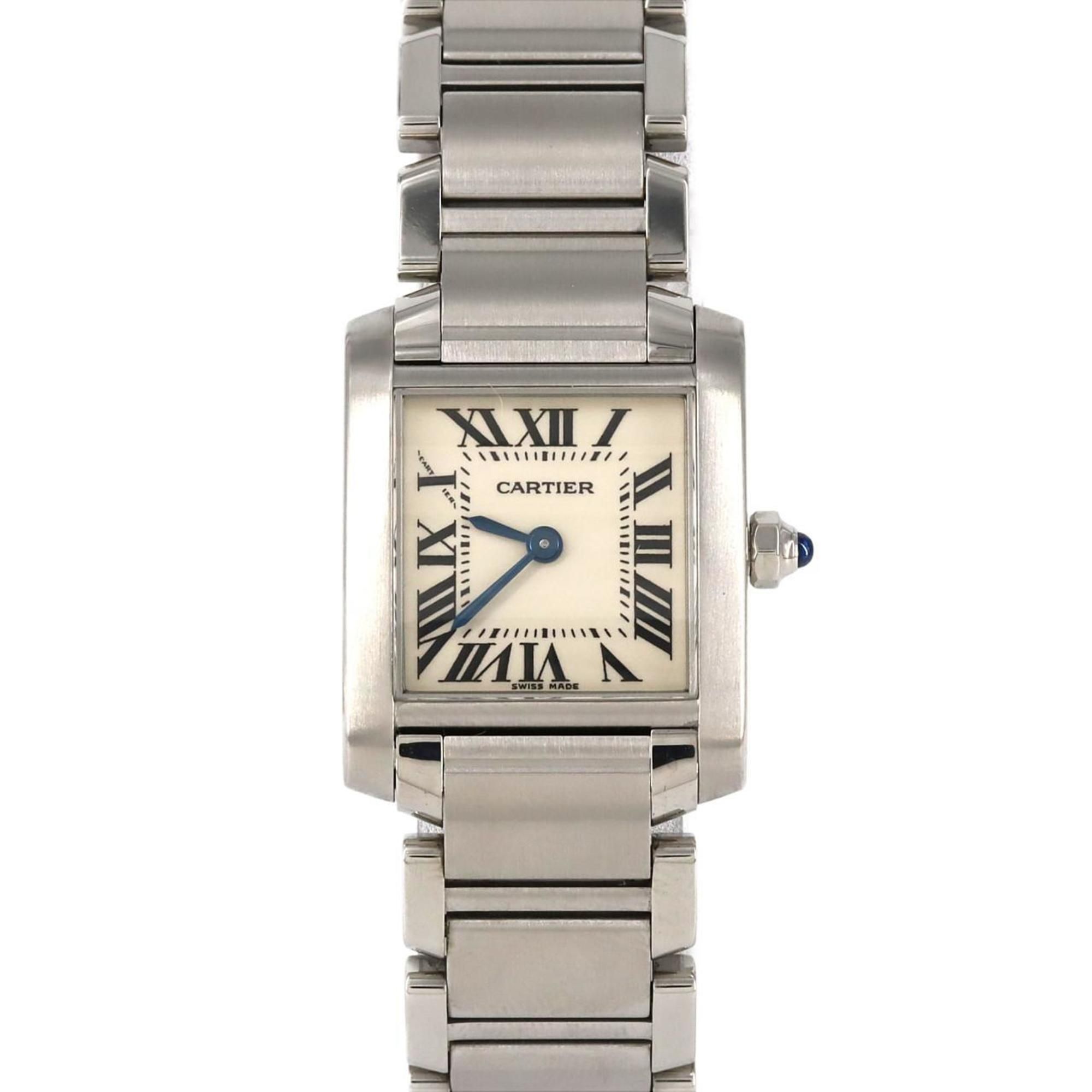 Cartier Tank Francaise SM W51008Q3 SS Wristwatch Quartz