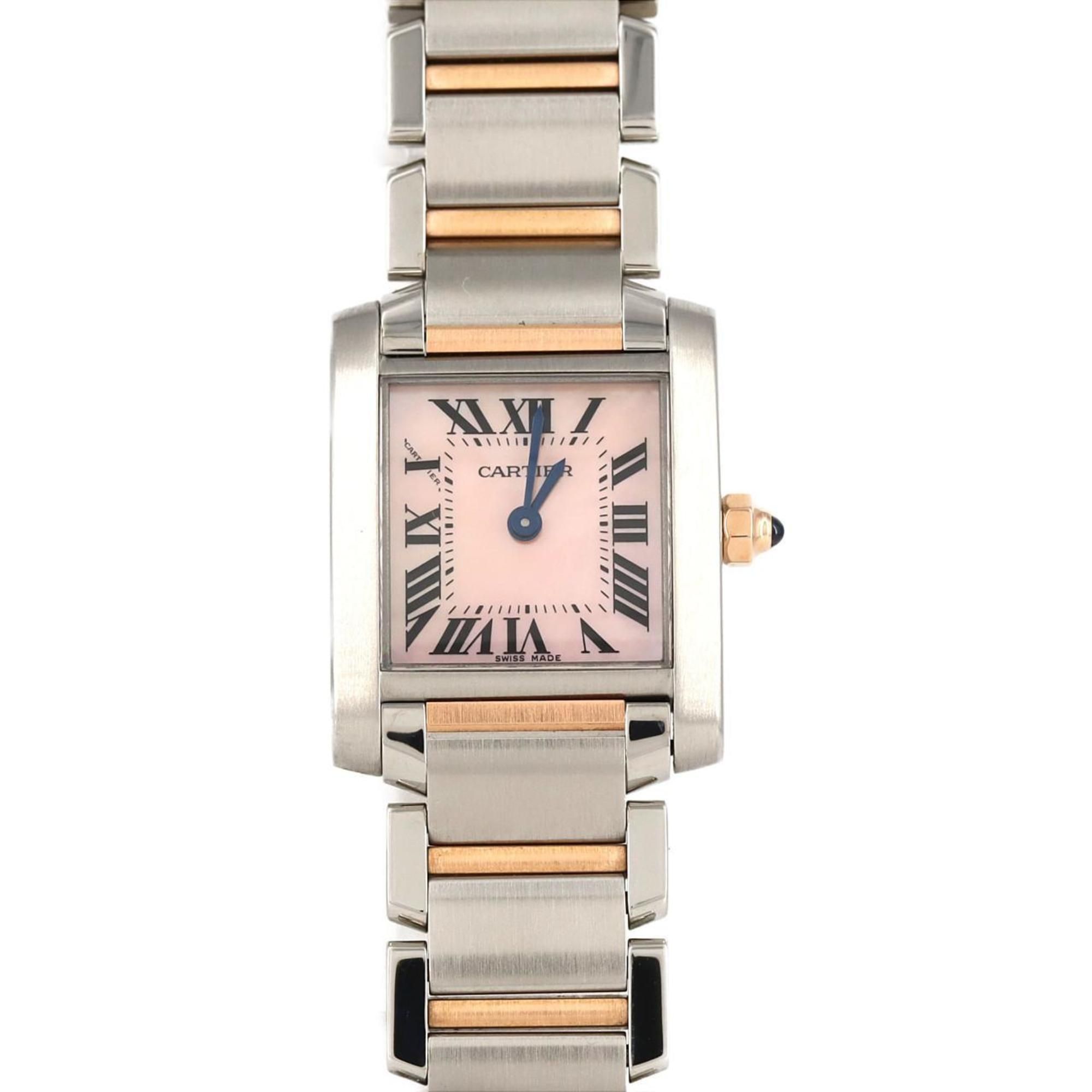 Cartier Tank Francaise SM PG Combi W51027Q4 SSxPG Wristwatch Quartz