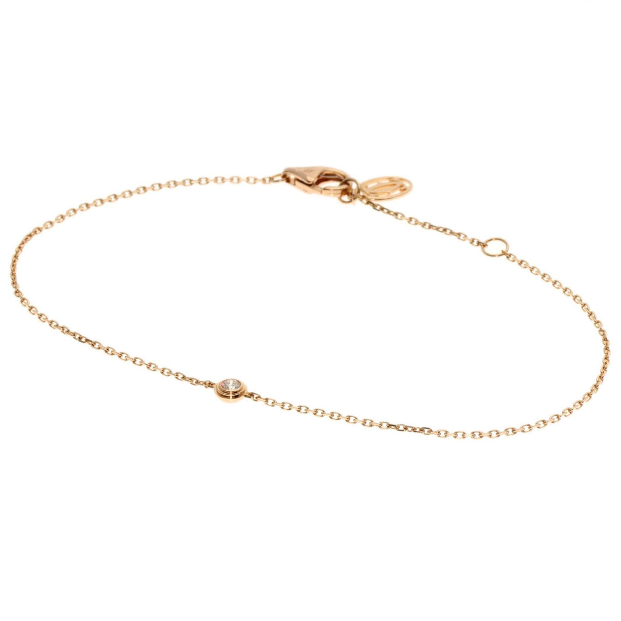 Cartier Diamant Legends XS Diamond Bracelet 18K Pink Gold Women's CARTIER
