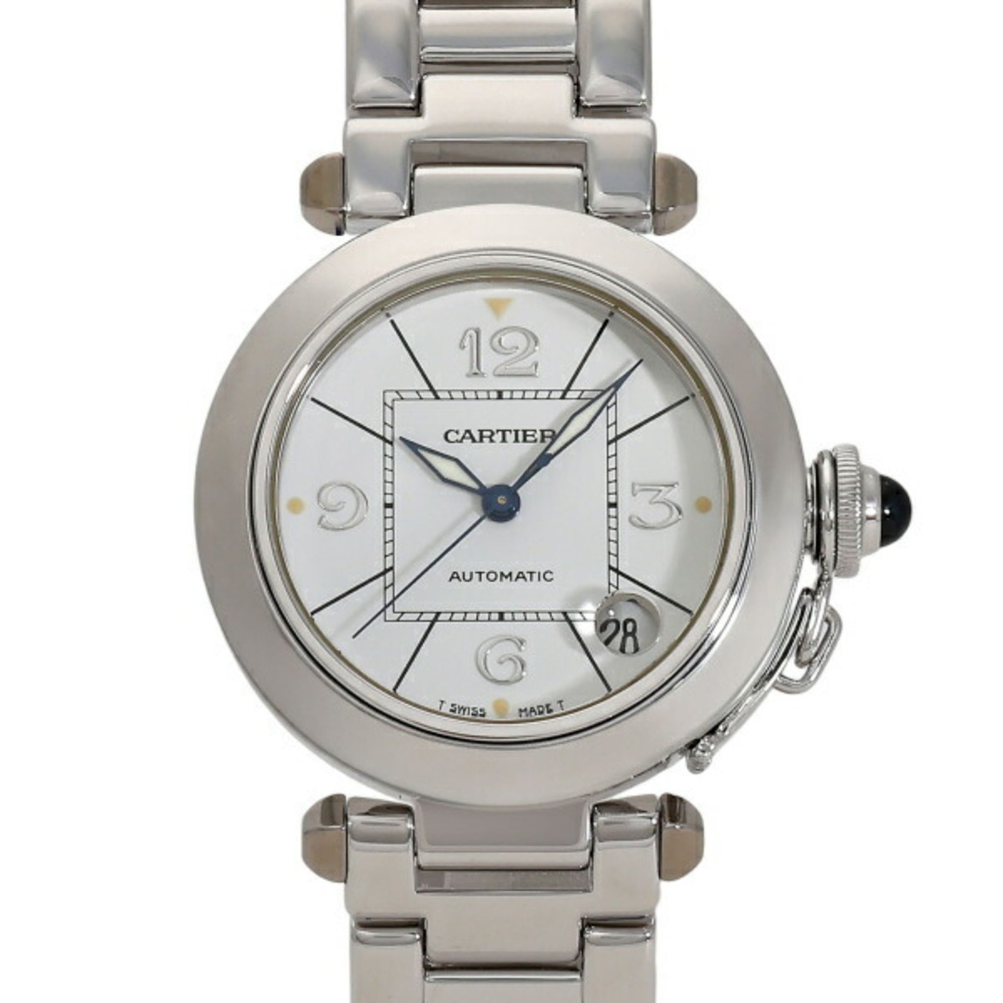 Cartier Pasha C W3014556 White Dial Watch for Men and Women __