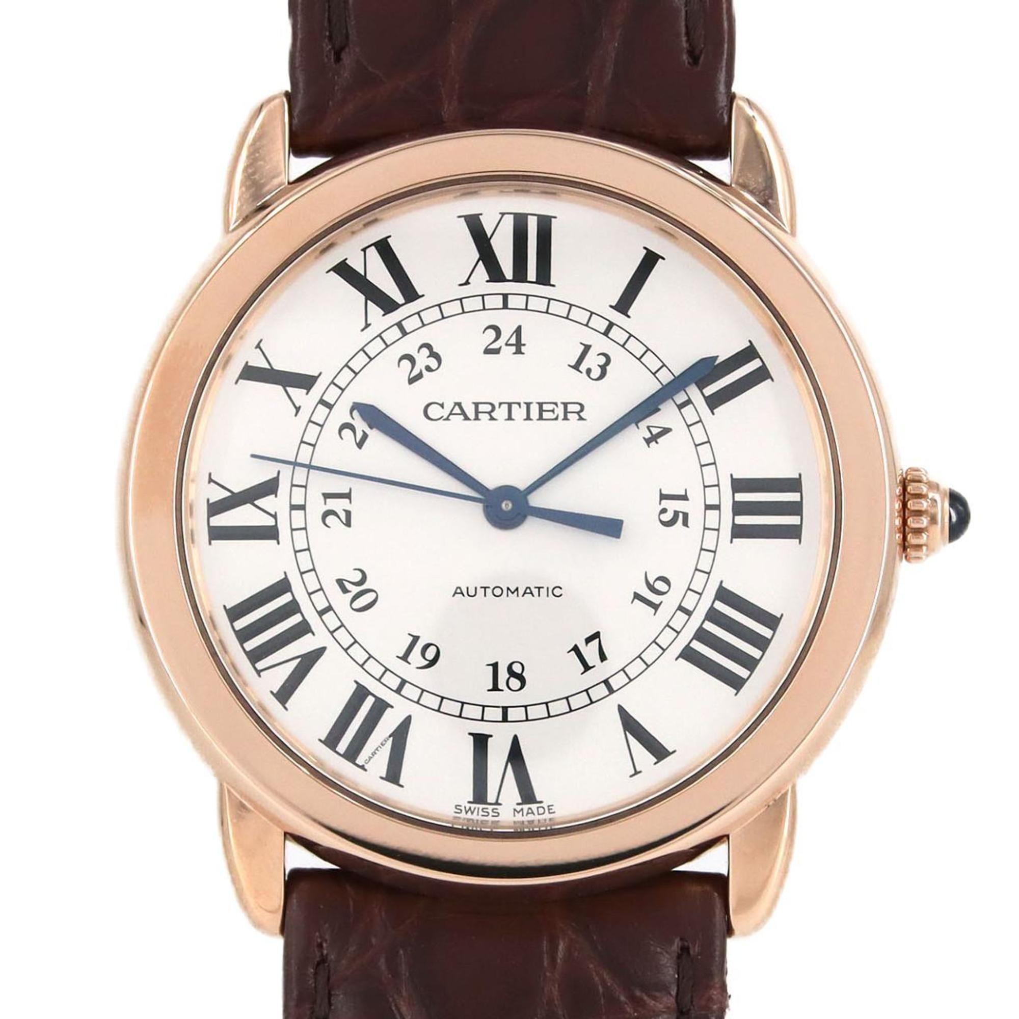 Cartier Rondo Solo PGxSS W2RN0008 SSxPG Watch Automatic