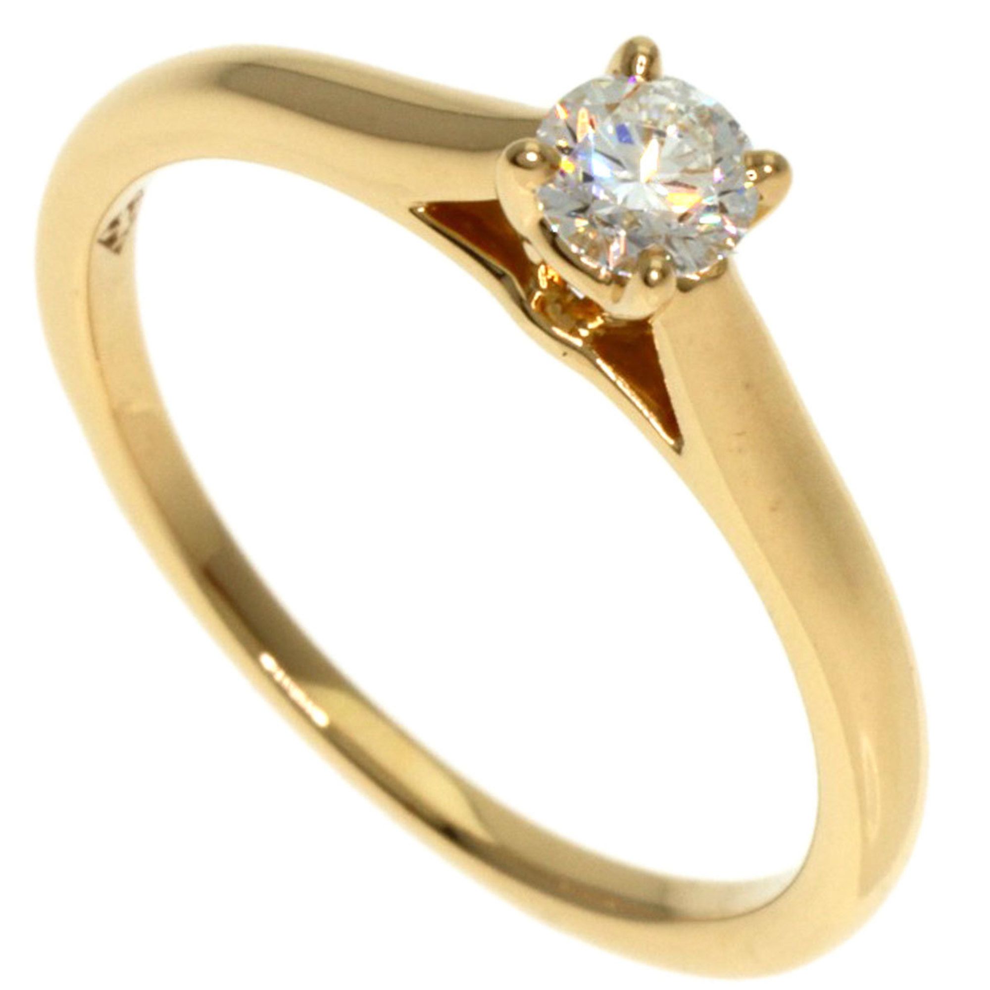 Cartier Solitaire Diamond #48 Ring 18K Yellow Gold Women's CARTIER