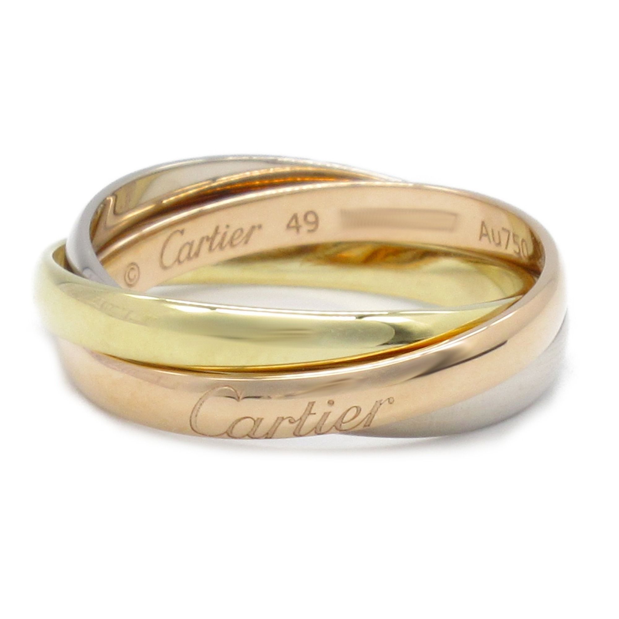 Cartier Trinity Ring 18K (yellow gold) 18KWG (white (pink Women's Gold