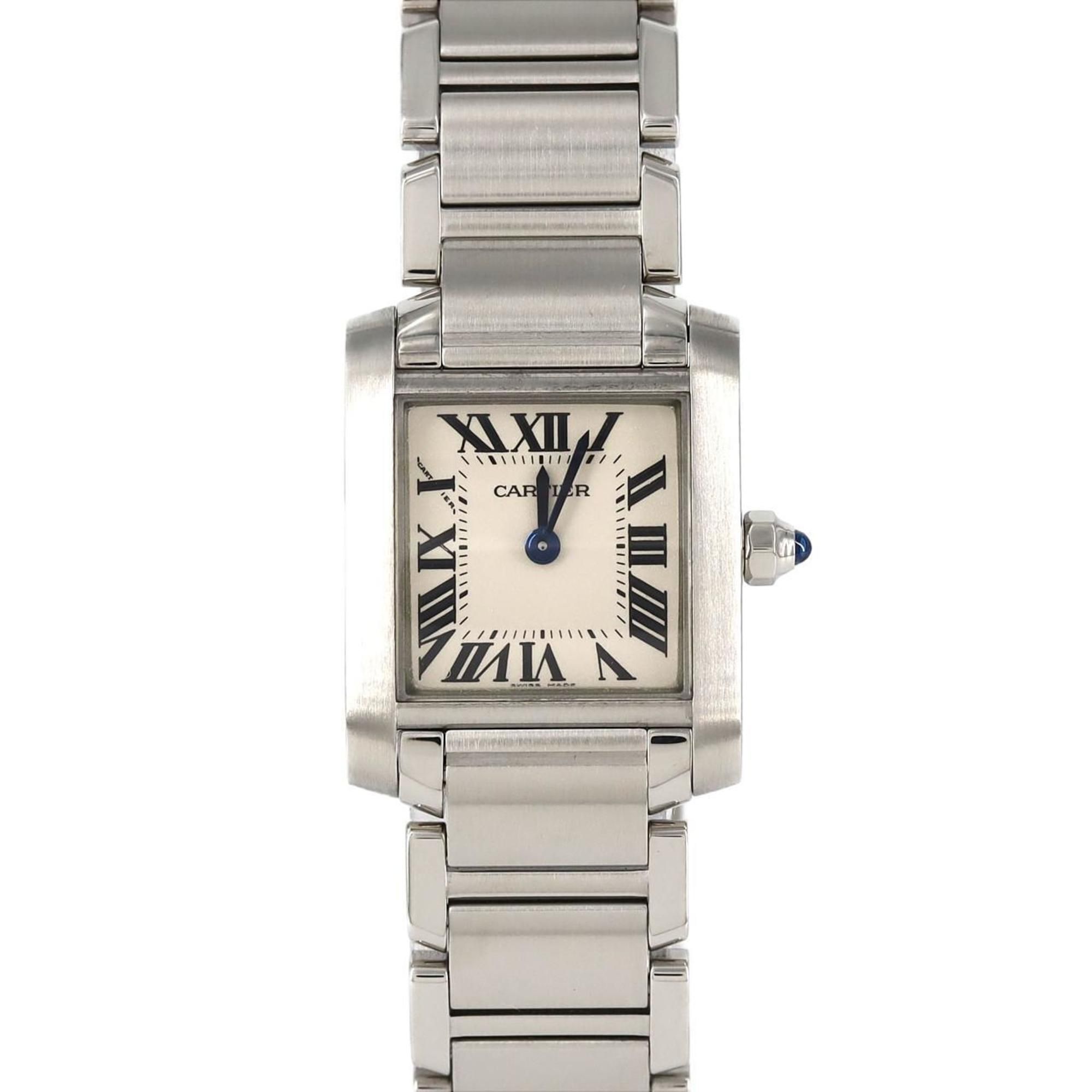 Cartier Tank Francaise SM W51008Q3 SS Wristwatch Quartz
