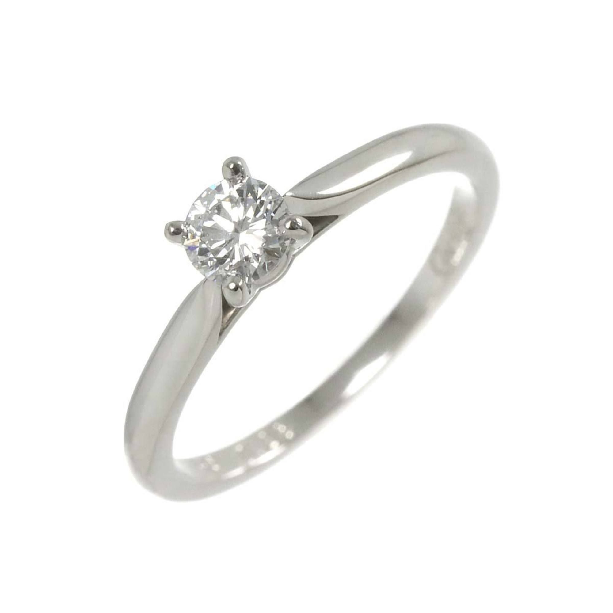 Cartier Solitaire Diamond 0.25ct E VS1 #48 Ring Pt Platinum