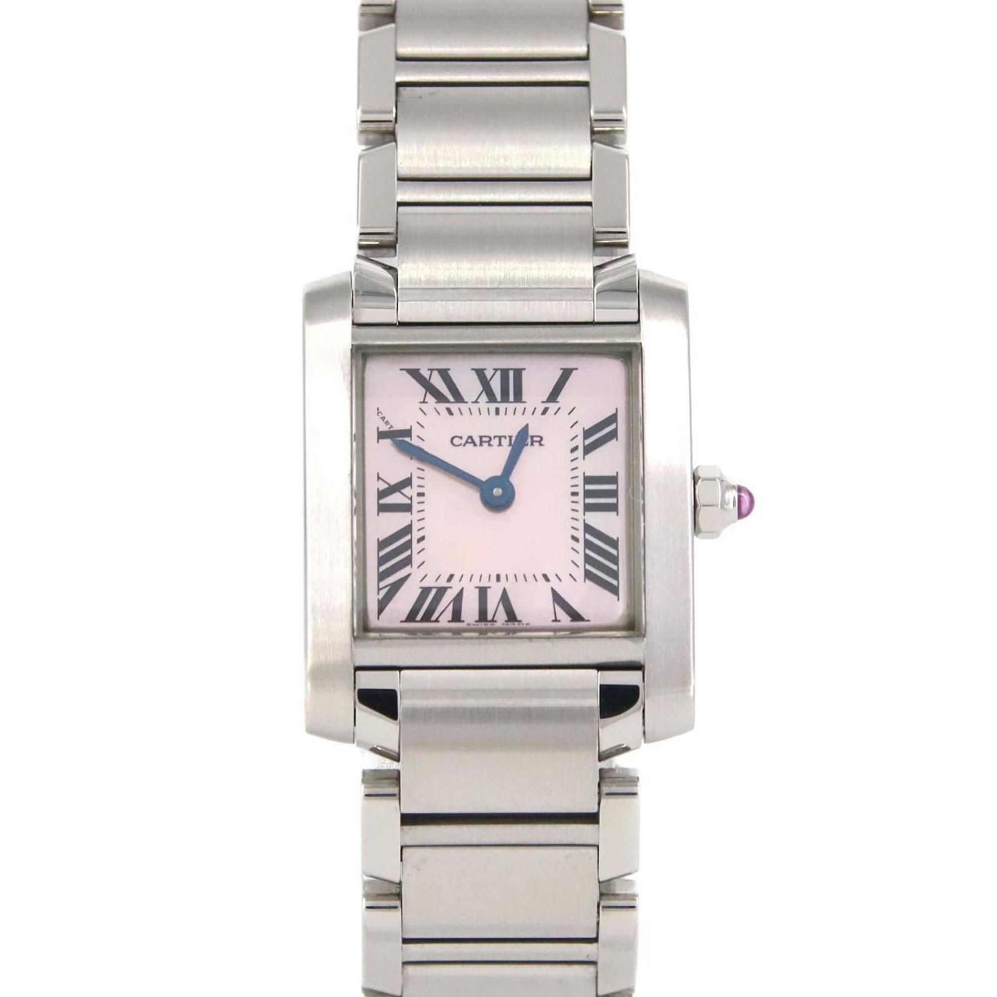 Cartier Tank Francaise SM W51028Q3 SS Wristwatch Quartz