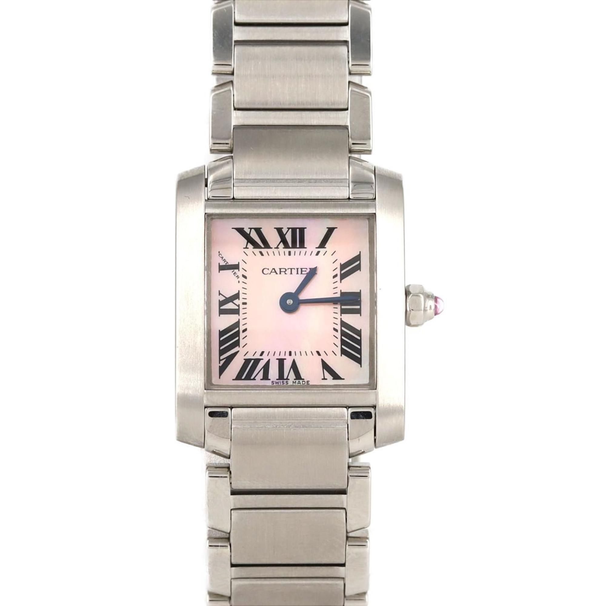 Cartier Tank Francaise SM W51028Q3 SS Wristwatch Quartz