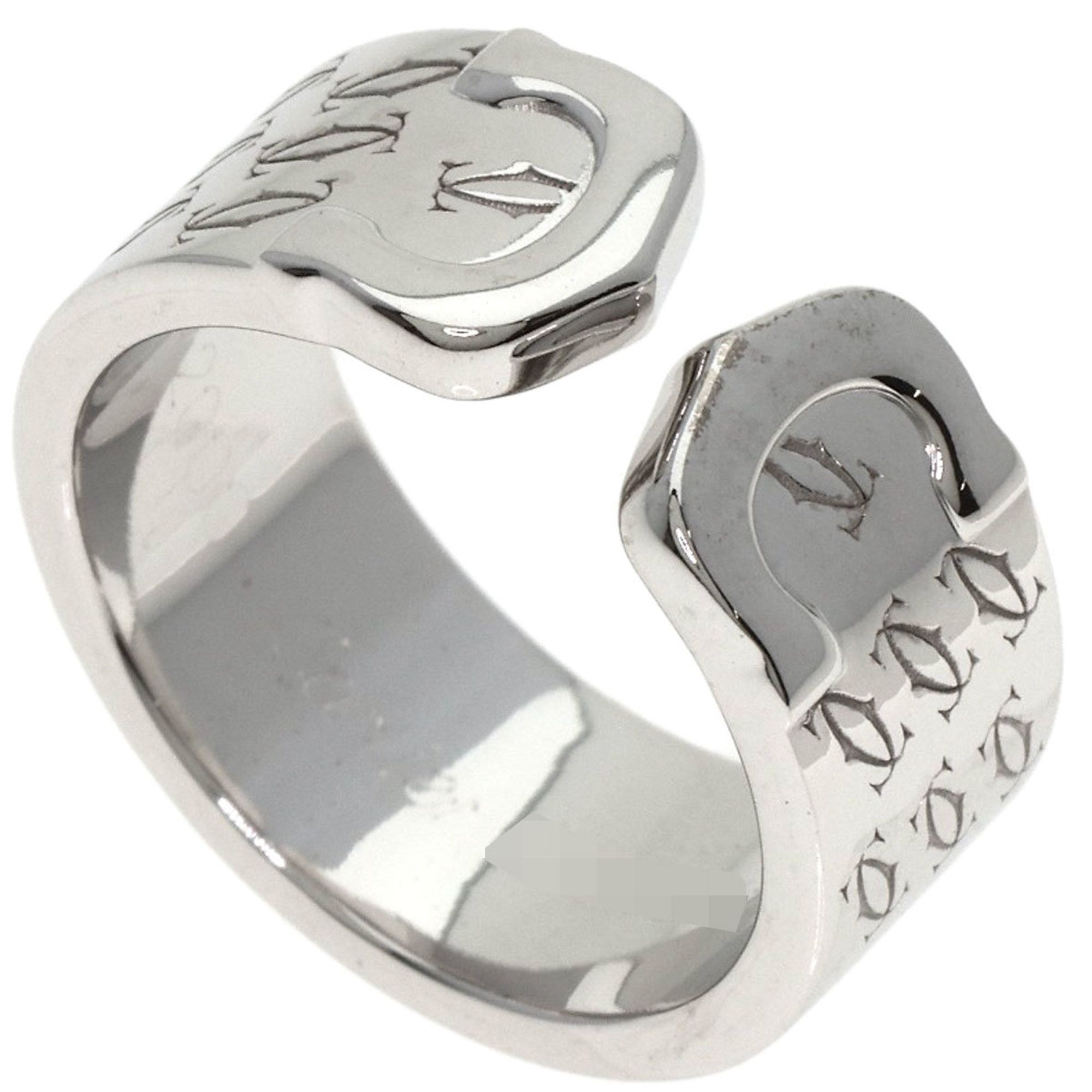 Cartier C2 Ring 2000 Xmas Limited Edition #49 18K White Gold Women's CARTIER