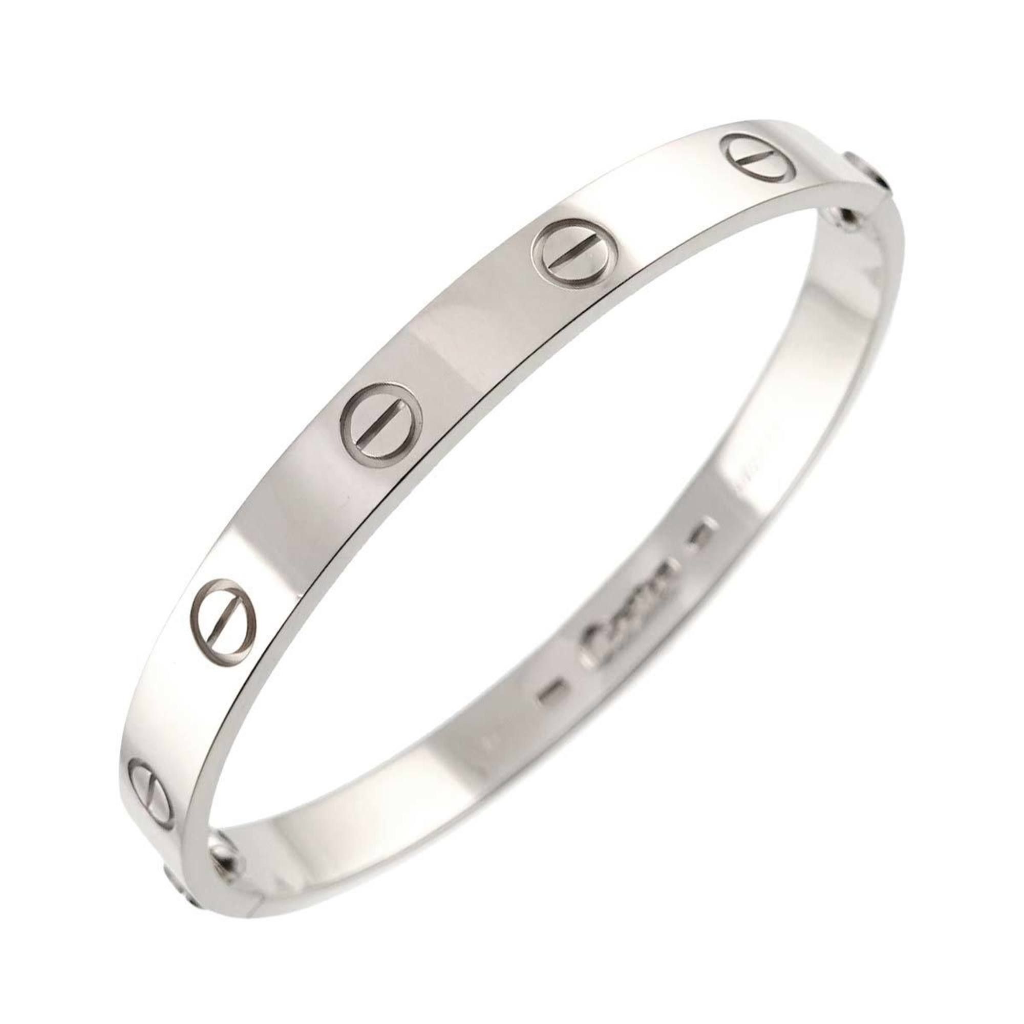 Cartier Love Bracelet #16 K18 WG White Gold 750 Bangle