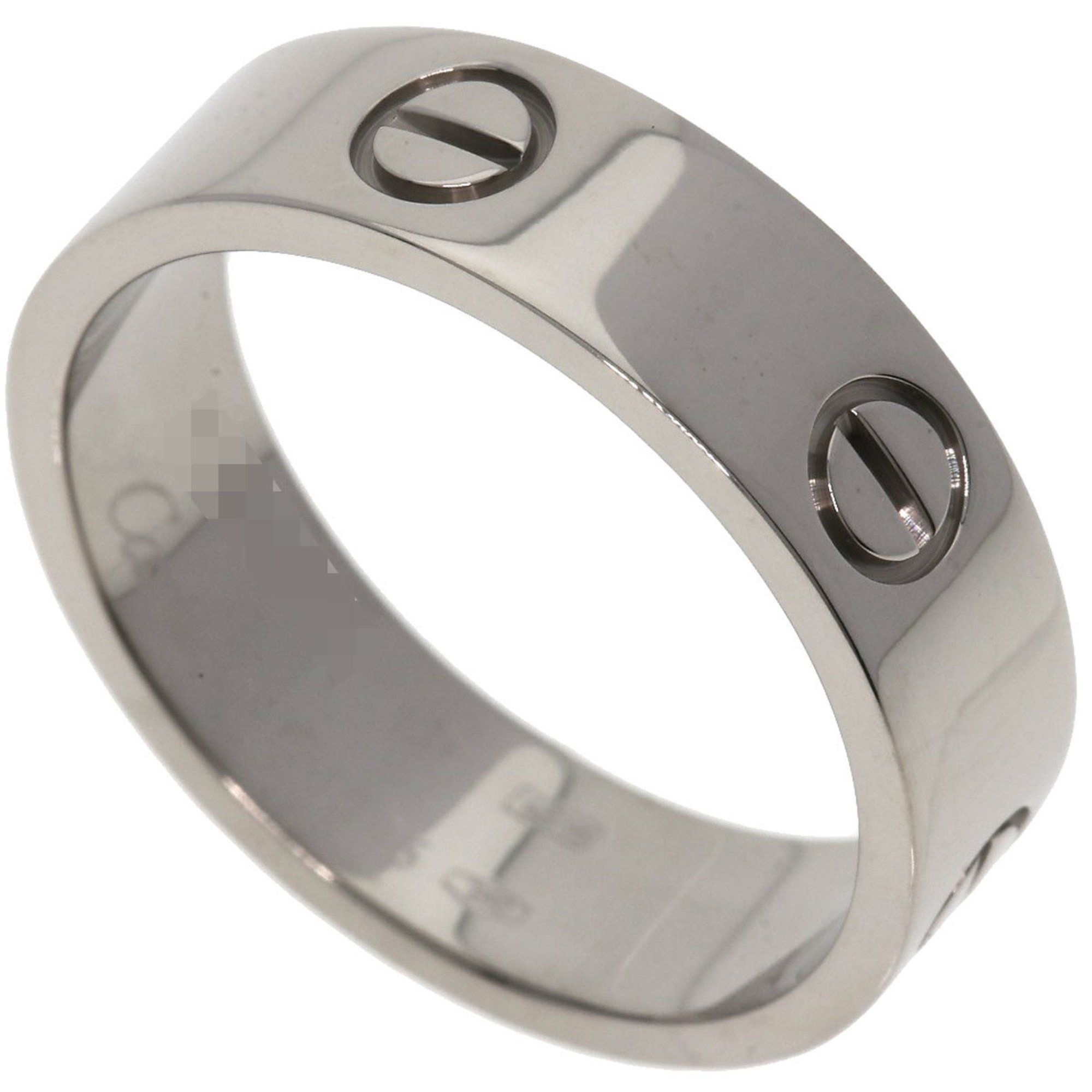 Cartier Love Ring #60 Ring, K18 White Gold, Women's CARTIER