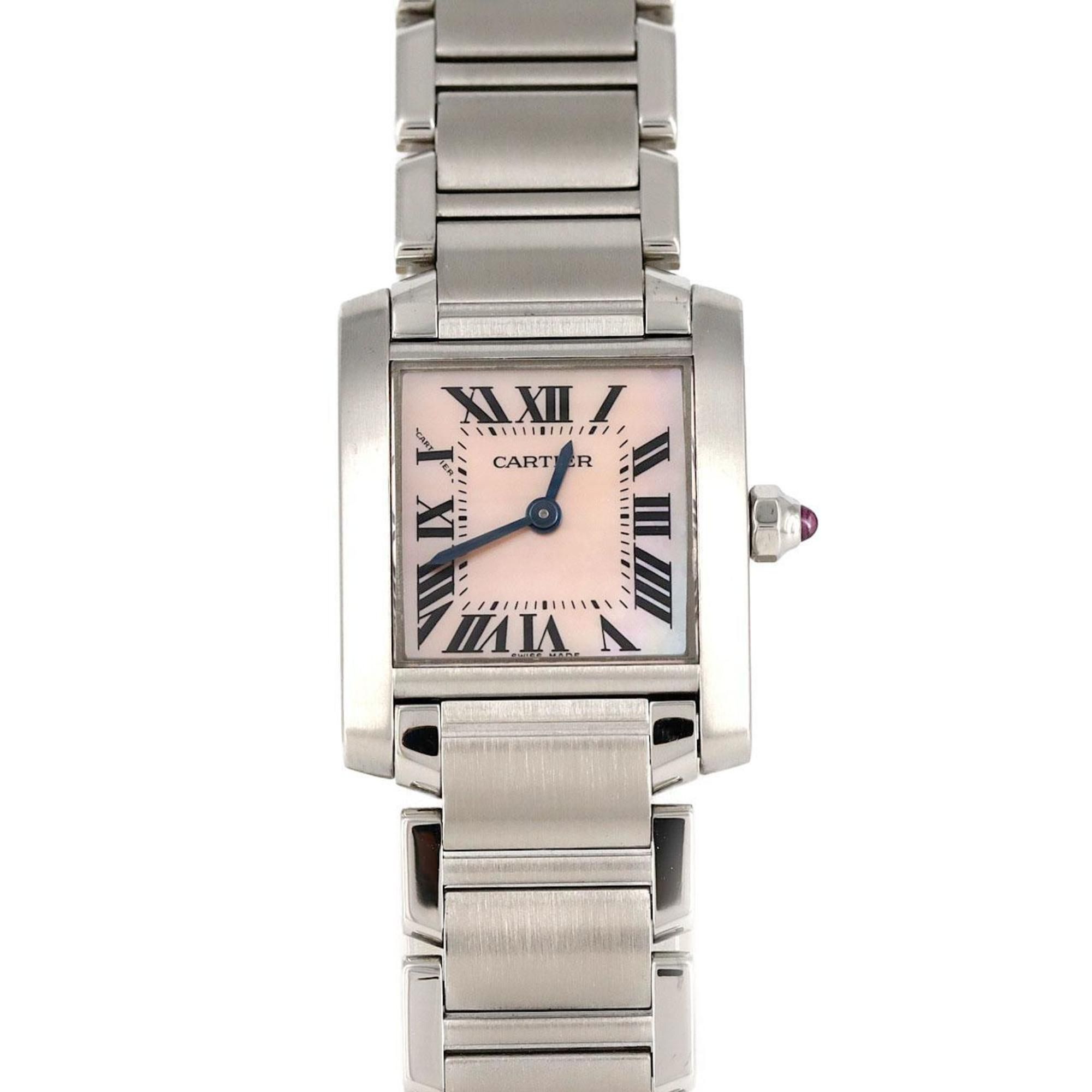 Cartier Tank Francaise SM W51028Q3 SS Wristwatch Quartz