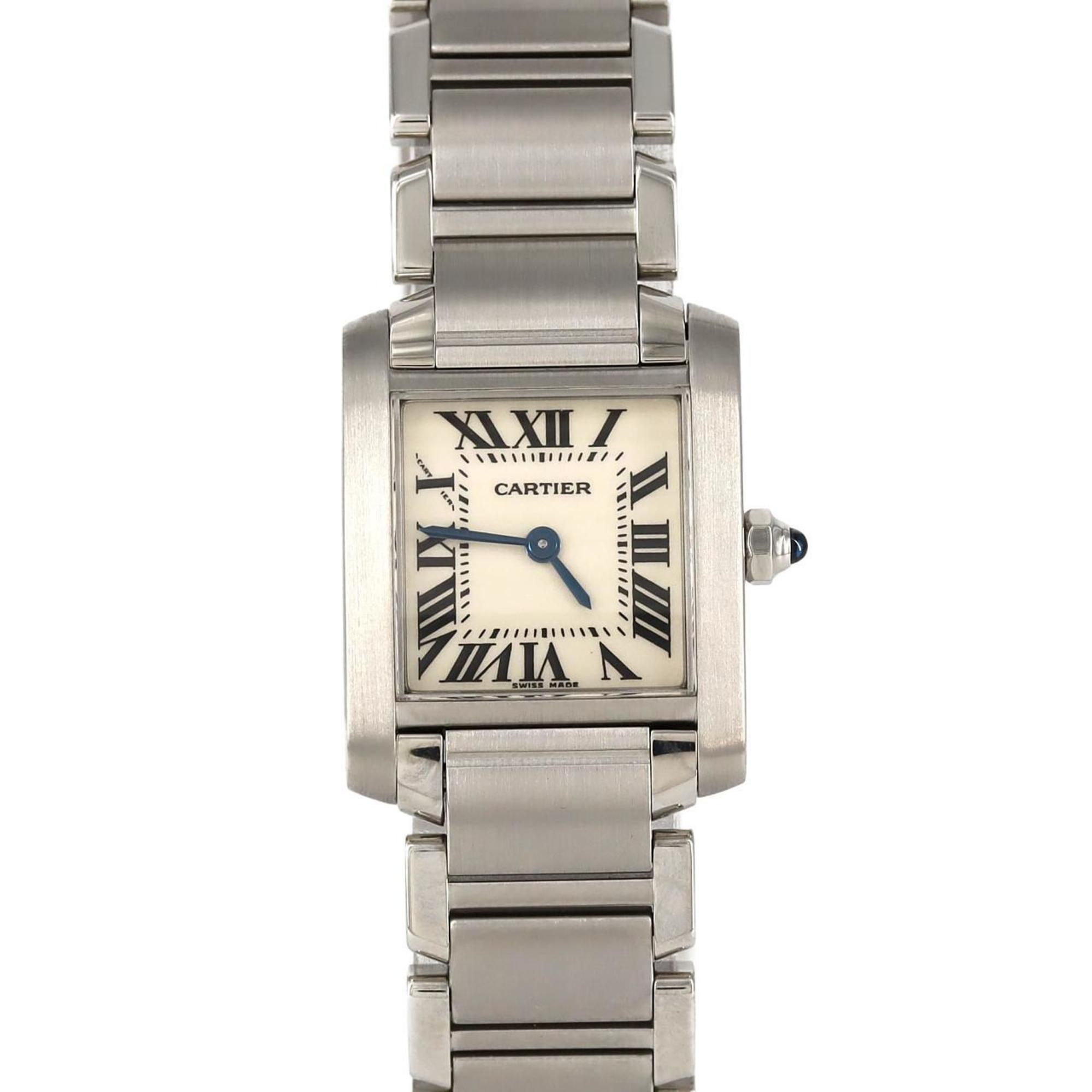 Cartier Tank Francaise SM W51008Q3 SS Wristwatch Quartz